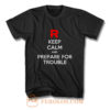 Keep Calm and Prepare For Trouble LADY FIT Pokemon Go Nintendo T Shirt