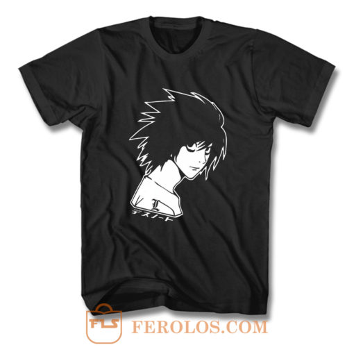 Kira Light Ryuk Japanese Kanji Anime T Shirt