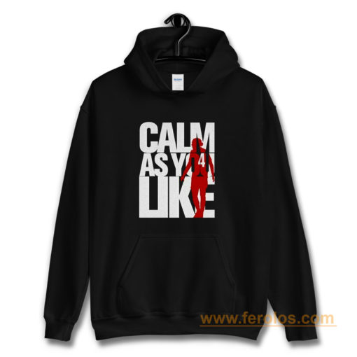 Liverpool FC Custom Calm As You Like White Red Hoodie