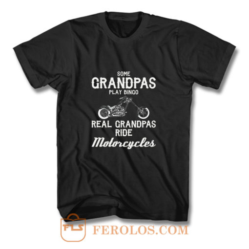 Motorcycles For Grandpa t Grandfather T Shirt