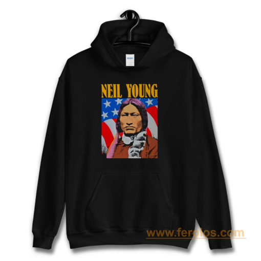 Neil Young Old Concert Tour Logo Music Legend Hoodie