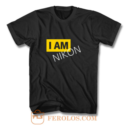 New I Am Nikon Photographer T Shirt