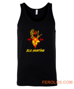 New Mexico State Flag Elk Hunting Tank Top