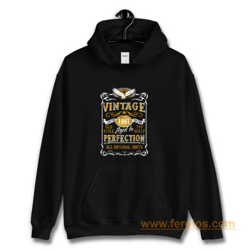 Personalised Made in 1981 Vintage Hoodie