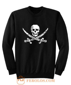 Pixel Skull and Crossbones Sweatshirt