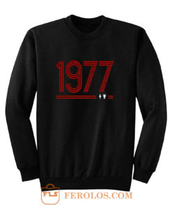 Retro 1977 Red Sweatshirt