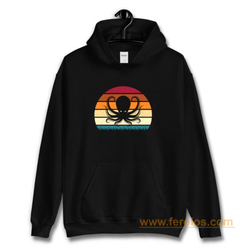 Retro Vintage Octopus Animal Lover Hoodie