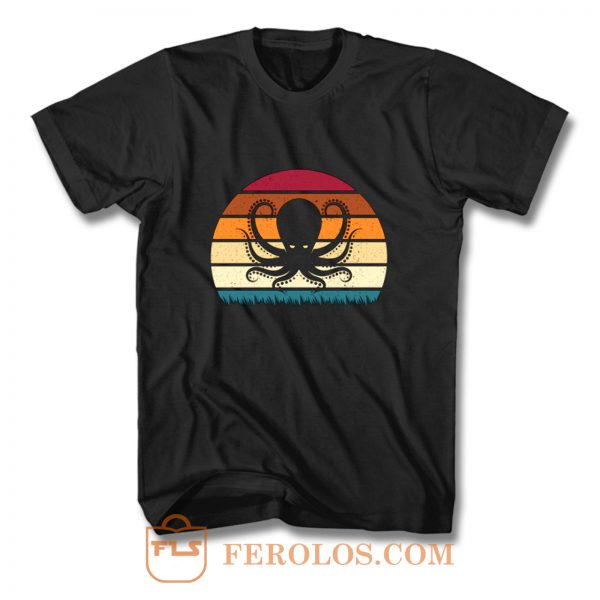 Retro Vintage Octopus Animal Lover T Shirt