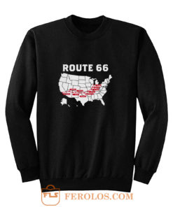 Route 66 Map Sweatshirt
