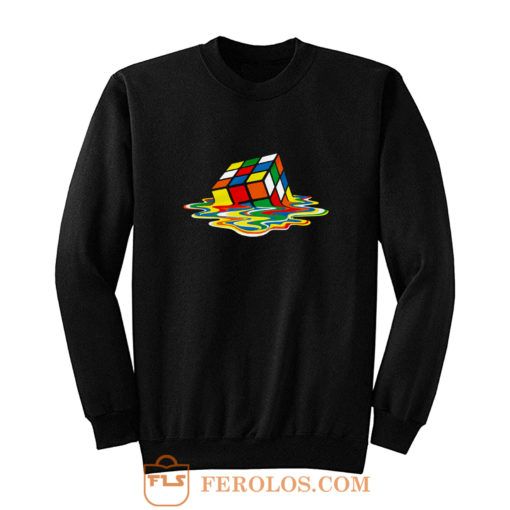Rubicks Cube Melting Sheldon Coopers Sweatshirt