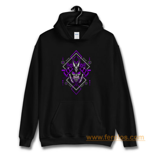 Samurai with Geometric Elements Hoodie