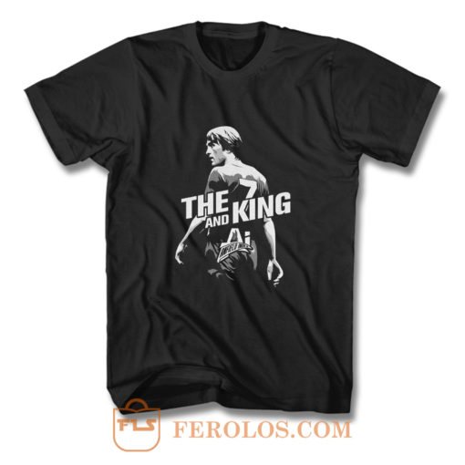 The King and AI White Text T Shirt