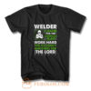 Welder I Stand For American Flag T Shirt