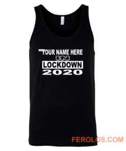 personalised with your name 2020 Self Isolation Tank Top