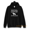 schnauzer dog social distance with my dog Hoodie