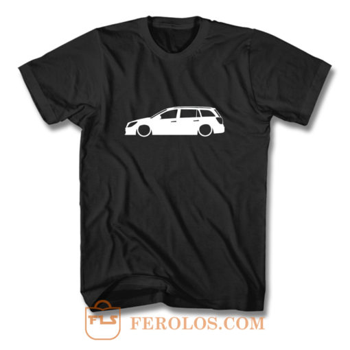 stra MK5 Estate Outline Silhouette car T Shirt