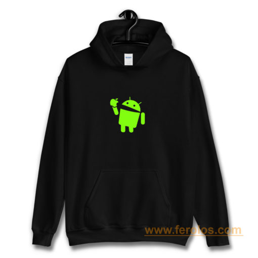 Android Eats Apple Hoodie