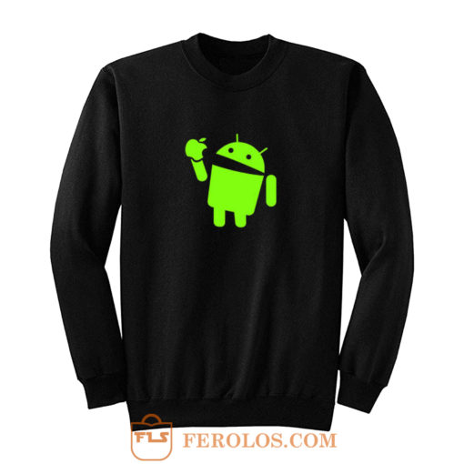 Android Eats Apple Sweatshirt