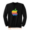 Apple Computer 80s Rainbow Logo Sweatshirt