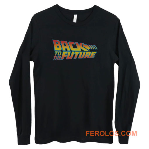 Back To The Future Logo Long Sleeve