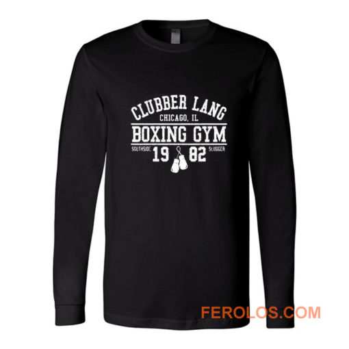 Clubber Lang Boxing Gym Retro Rocky 80s Workout Gym Long Sleeve