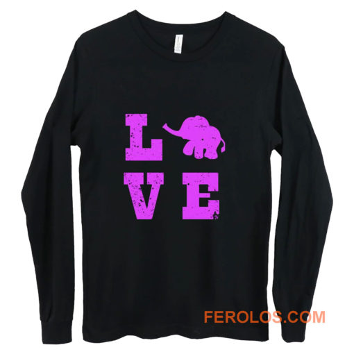 Elephants Love Elephant Lover Long Sleeve