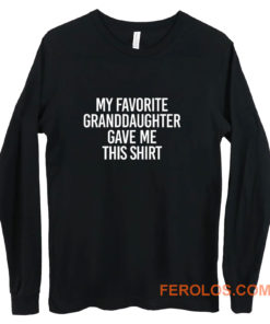 Fathers Day Present Gift From Grandchild Papa TShirt From Grandkids Long Sleeve