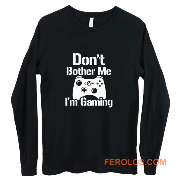 Gaming Hoody Boys Girls Kids Childs Dont Bother Me Im Gaming Long Sleeve