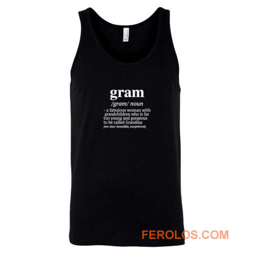 Gram A Fabulous Woman With Grandchildren Tank Top