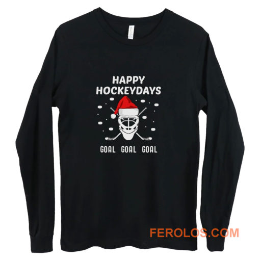 Happy Hockeydays Christmas Hockey Long Sleeve