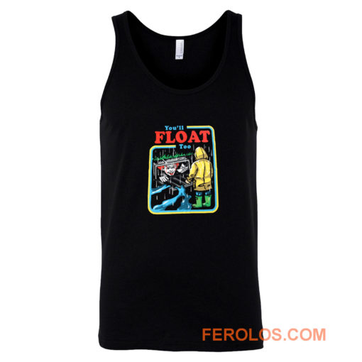 It The Movie Youll Float Too Georgie Pennywise The Clown Paper Boat Tank Top