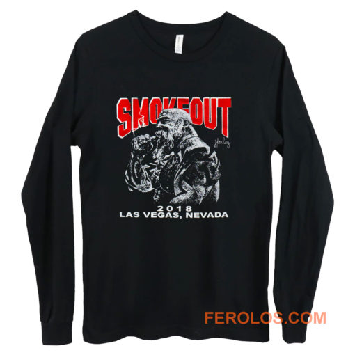 MOKEOUT 2018 BEARD SMOKING CIGAR MAN Long Sleeve