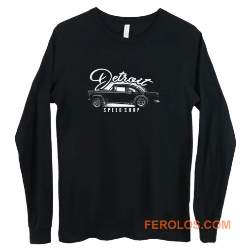 Mens Detroit Speed Shop Race Riot Long Sleeve