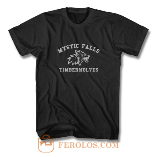 Mystic Falls Vampire Diaries Timberwolves Salvatore T Shirt