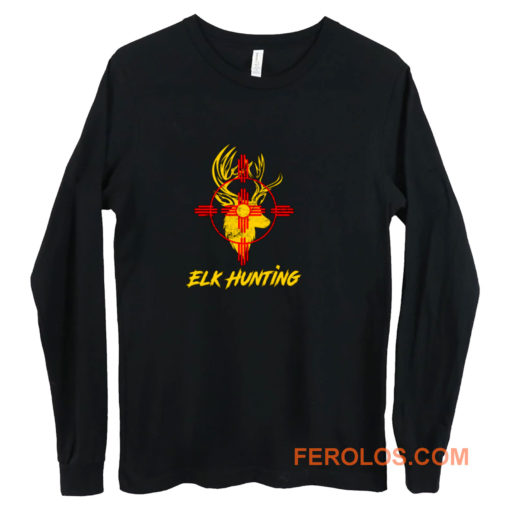 New Mexico State Flag Elk Hunting Long Sleeve