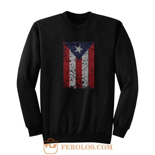 Puerto Rico Rican Beisbol Futbol Flag Sweatshirt