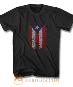 Puerto Rico Rican Beisbol Futbol Flag T Shirt