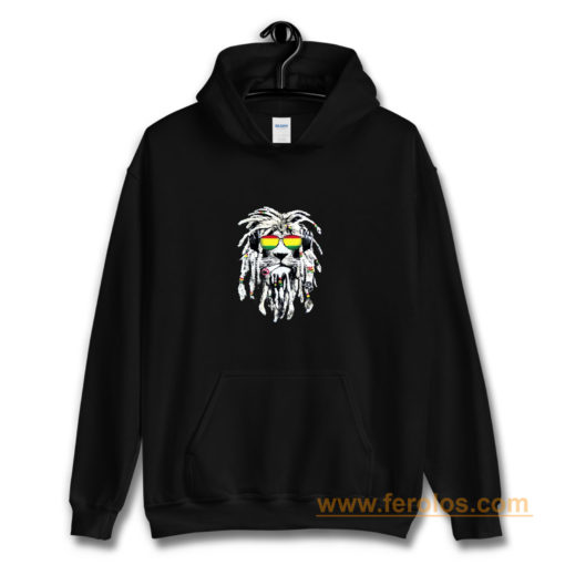 Rasta Lion Reggae Smoke Blunt Marijuana Weed Hoodie