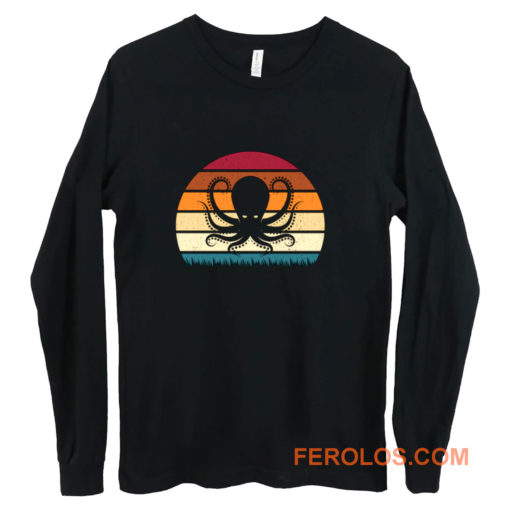 Retro Vintage Octopus Animal Lover Long Sleeve