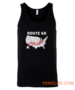Route 66 Map Tank Top