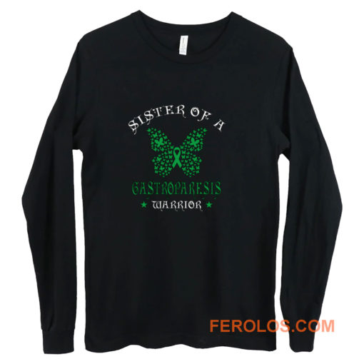 Sister of a Gastroparesis Warrior Support Awareness Long Sleeve