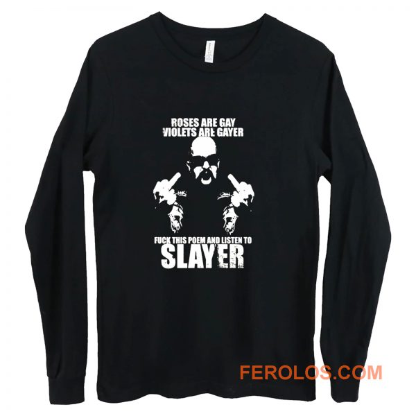 Slayer Slayer thrash metal heavy metal metallica Anthrax Megadeth Long Sleeve