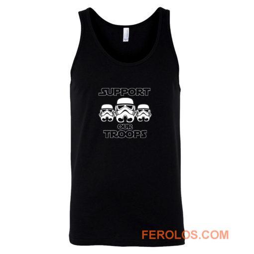 Support Our Troops Stormtrooper Star Wars Darth Vader Jedi Movie Tank Top