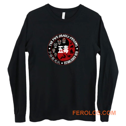 The 5 Five Deadly Venoms Shaolin Squad Retro Cult Kungfu Movie Long Sleeve