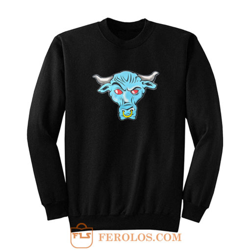 The Rock Blue Brahma Bull Logo Sweatshirt