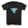 The Rock Blue Brahma Bull Logo T Shirt