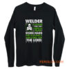 Welder I Stand For American Flag Long Sleeve