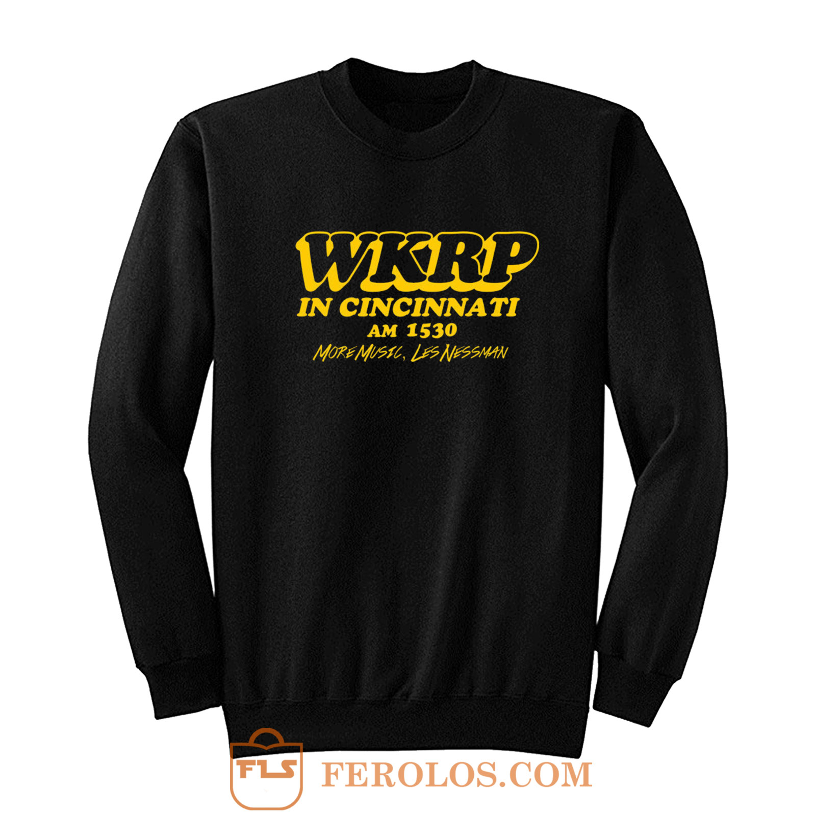 Wkrp In Cincinnati More Music Less Nessman Sweatshirt | FEROLOS.COM