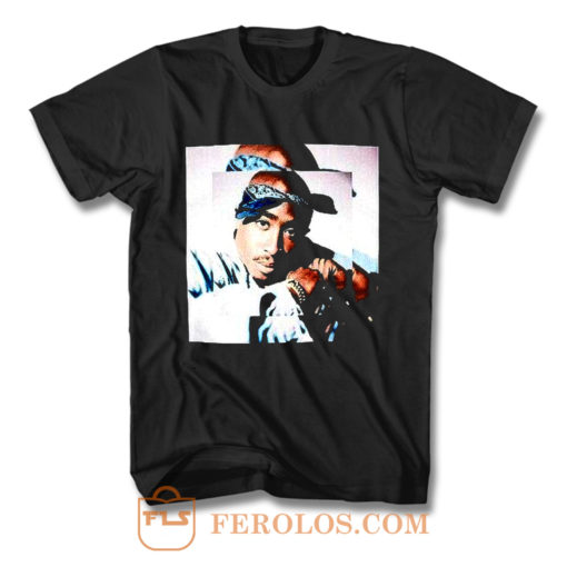 2pac Blues Tupac Portrait T Shirt