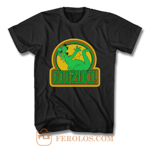 70s Cartoon Classic Godzilla Godzuki T Shirt